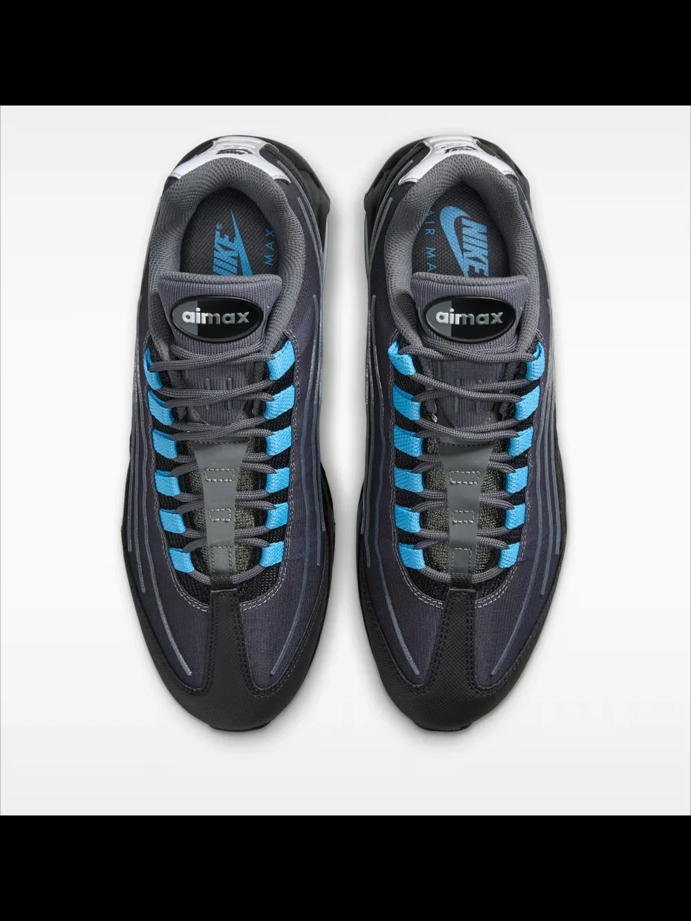 Nike Air Max 95 Black with Blue Accents Men's Size 10 New In Box!